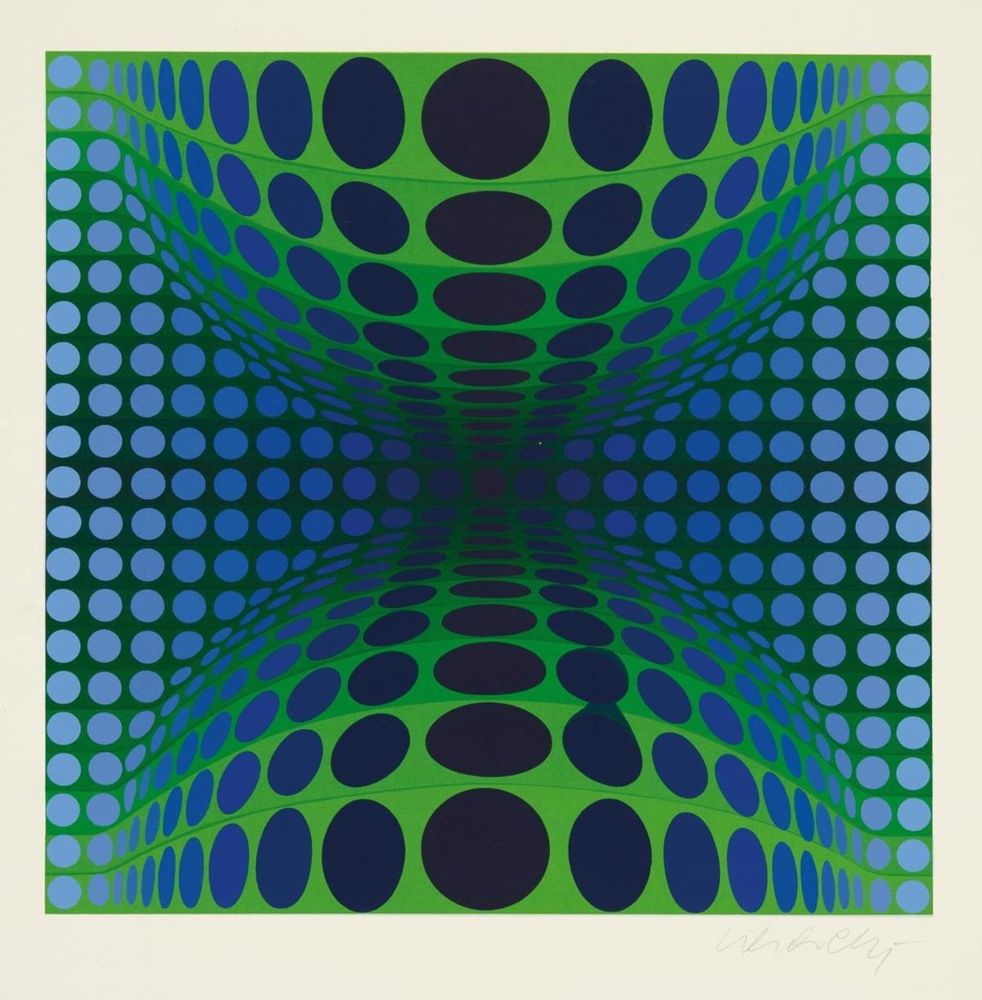 Große Abbildung Nr.21: 135-1675 Descartes,R.: (Vasarely)