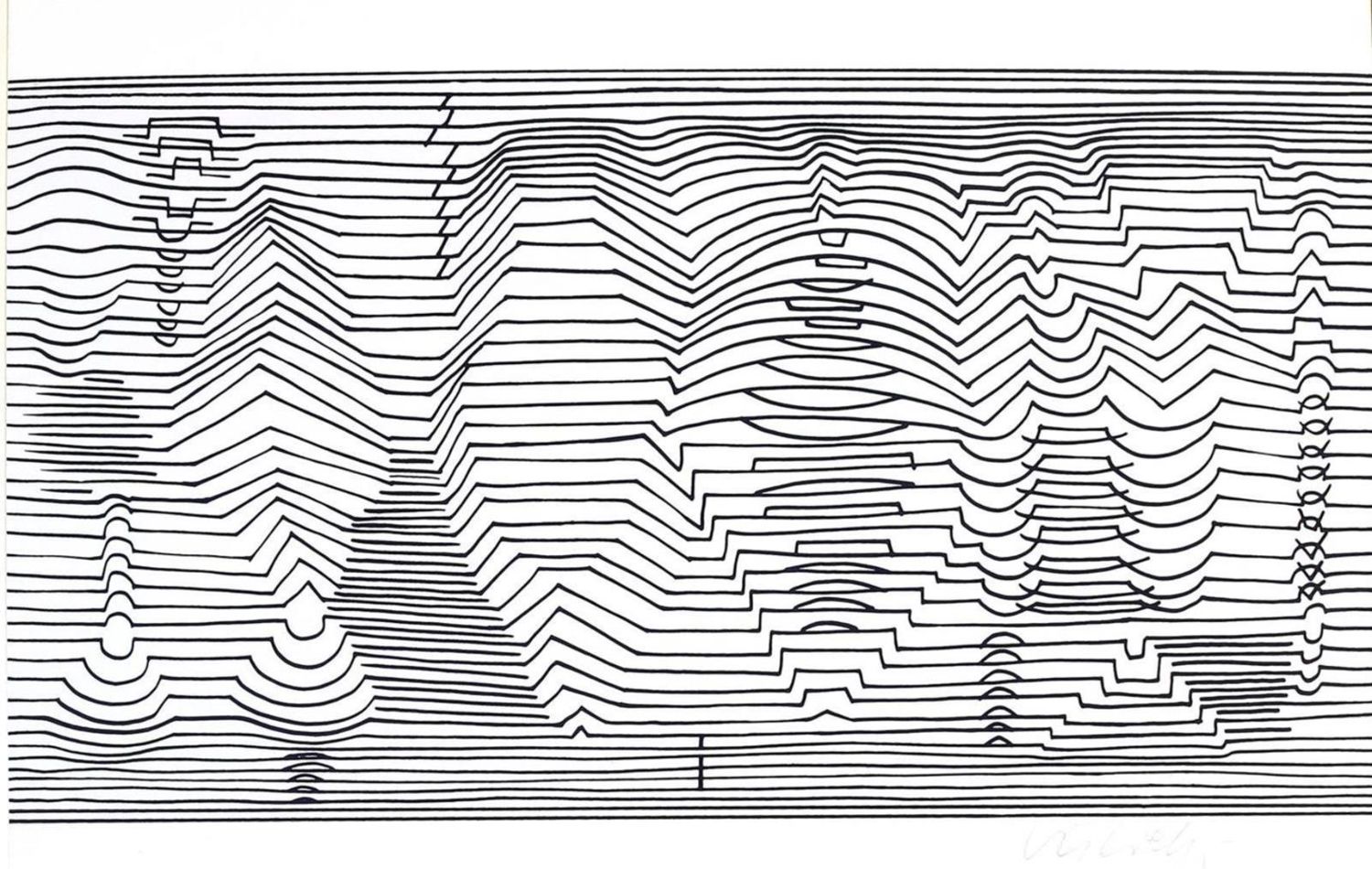 Große Abbildung Nr.6: 135-1675 Descartes,R.: (Vasarely)