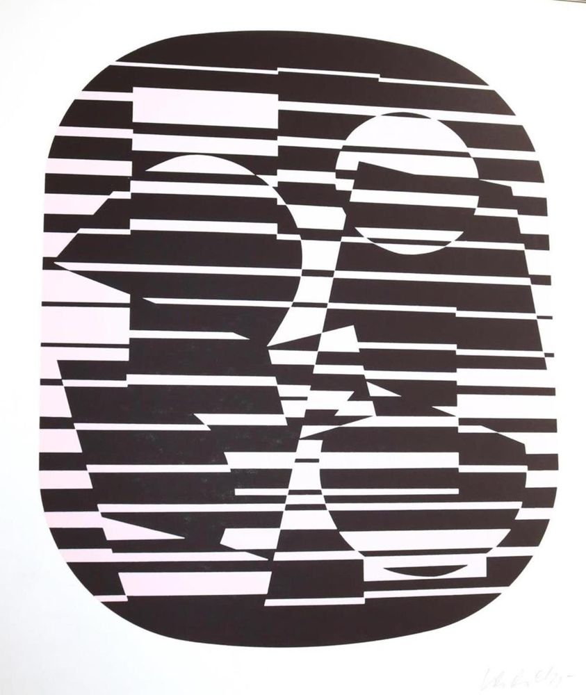Große Abbildung Nr.9: 135-1675 Descartes,R.: (Vasarely)