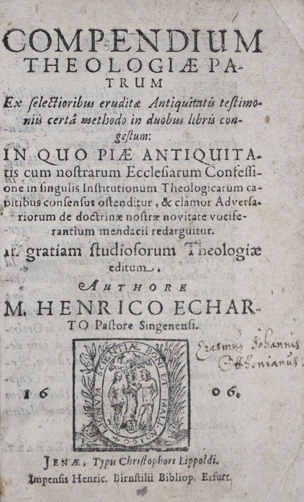 Große Abbildung Nr.1: 135-170 Eckhard,H.: (Alte Drucke, Handschriften und Theologie)