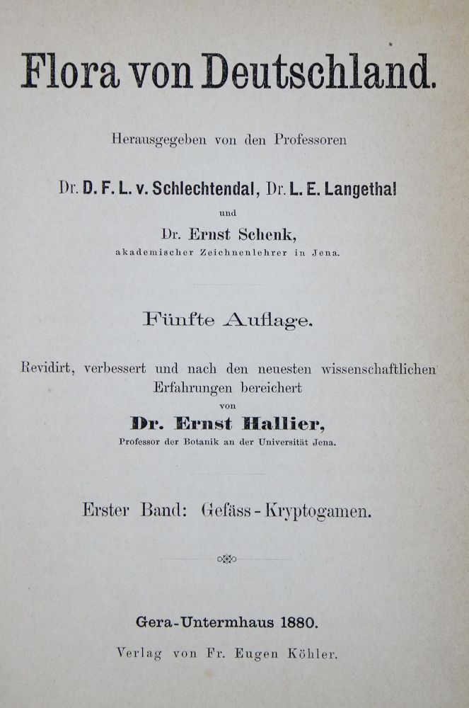 Große Abbildung Nr.2: 135-1703 Schlechtendal,D.F.L. u. L.E.Langethal: (Botanik)