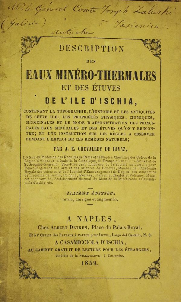 Große Abbildung Nr.1: 135-1711 Rivaz,J.E.de.: (Medizin, Balneologie)