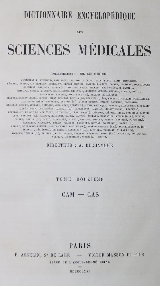Große Abbildung Nr.1: 135-1718 Dictionnaire encyclopedique: (Medizin)