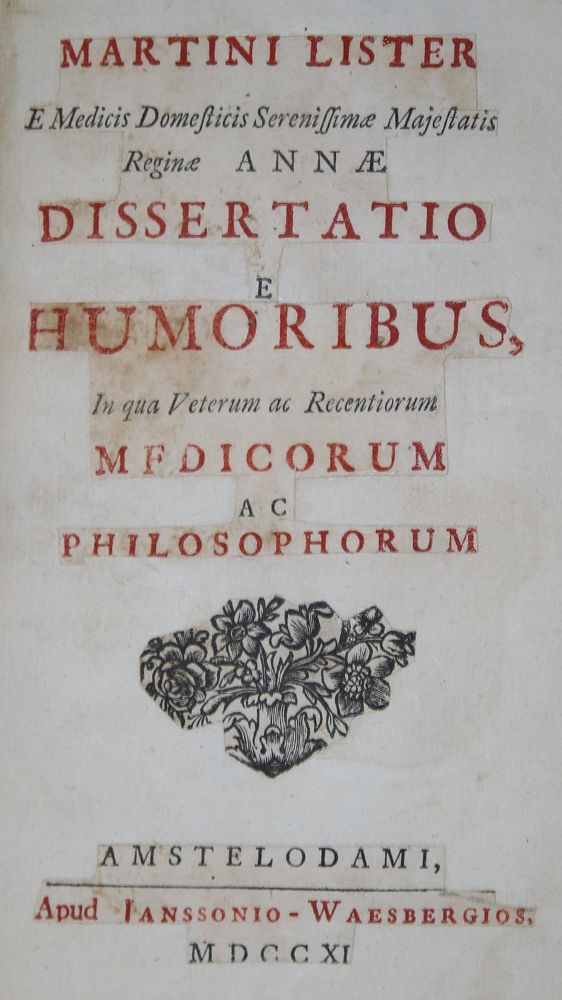 Große Abbildung Nr.1: 135-1732 Lister,M.: (Medizin)