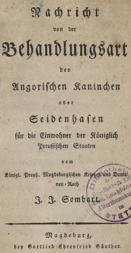Große Abbildung Nr.1: 135-1756 Sombart,J.J.: (Zoologie, Kaninchen)