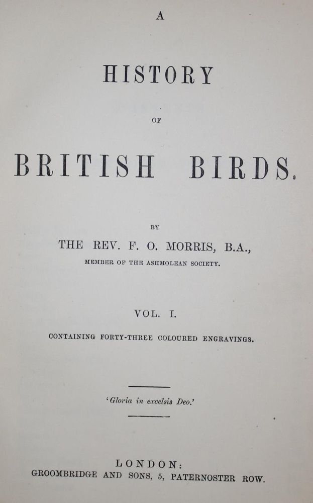 Große Abbildung Nr.2: 135-1770 Morris,F.O.: (Zoologie, Vögel, Grossbritannien)