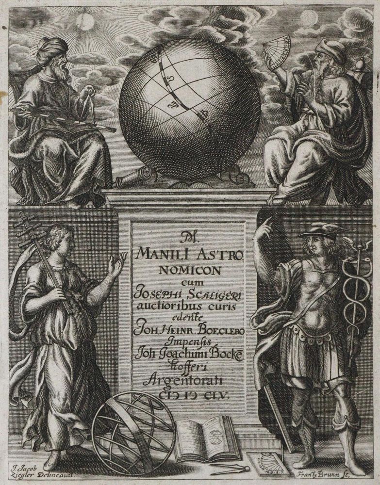 Große Abbildung Nr.1: 135-1783 Manilius,M.: (Verschiedene Gebiete - Varia, Astronomie)