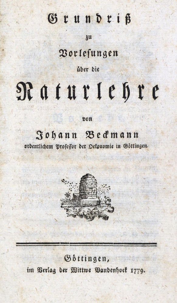 Große Abbildung Nr.1: 135-1788 Beckmann,J.: (Verschiedene Gebiete - Varia)