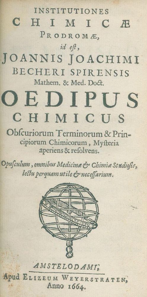 Große Abbildung Nr.1: 135-1792 Becher,J.J.: (Verschiedene Gebiete - Varia, Chemie)