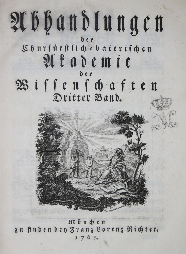 Große Abbildung Nr.1: 135-1801 Euler,J.A.: (Verschiedene Gebiete - Varia)