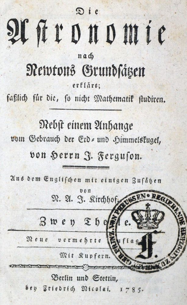 Große Abbildung Nr.2: 135-1803 Ferguson,J.: (Verschiedene Gebiete - Varia)