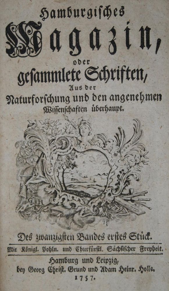 Große Abbildung Nr.1: 135-1813 Hamburgisches Magazin: (Verschiedene Gebiete - Varia)