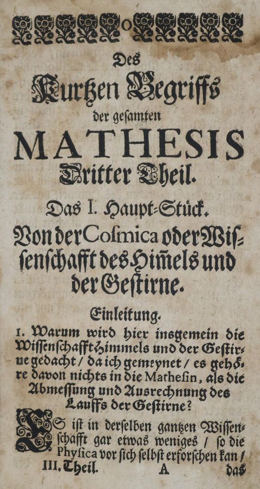 Große Abbildung Nr.2: 135-1822 Sturm,L.C.: (Verschiedene Gebiete - Varia, Mathematik, Astronomie)