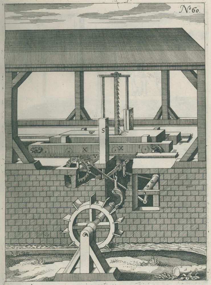 Große Abbildung Nr.3: 135-1840 Böckler,G.A.: (Verschiedene Gebiete - Varia, Mühlen)