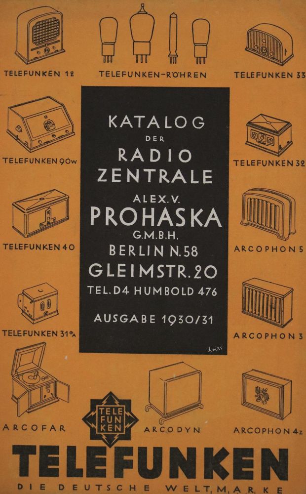 Große Abbildung Nr.2: 135-1853 Katalog: (Verschiedene Gebiete - Varia, Radio und Funk)