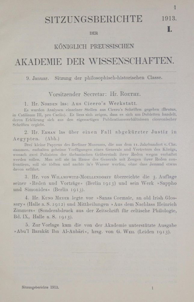 Große Abbildung Nr.1: 135-1858 Sitzungsberichte: (Verschiedene Gebiete - Varia)