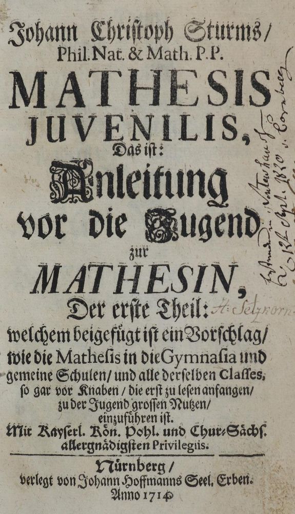 Große Abbildung Nr.3: 135-1860 Sturm,J.C.: (Verschiedene Gebiete - Varia)