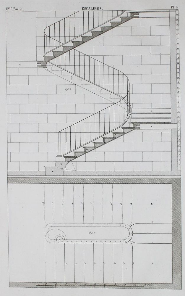 Große Abbildung Nr.1: 135-1867 Krafft,J.Ch.: (Verschiedene Gebiete - Varia, Zimmermann, Treppen)