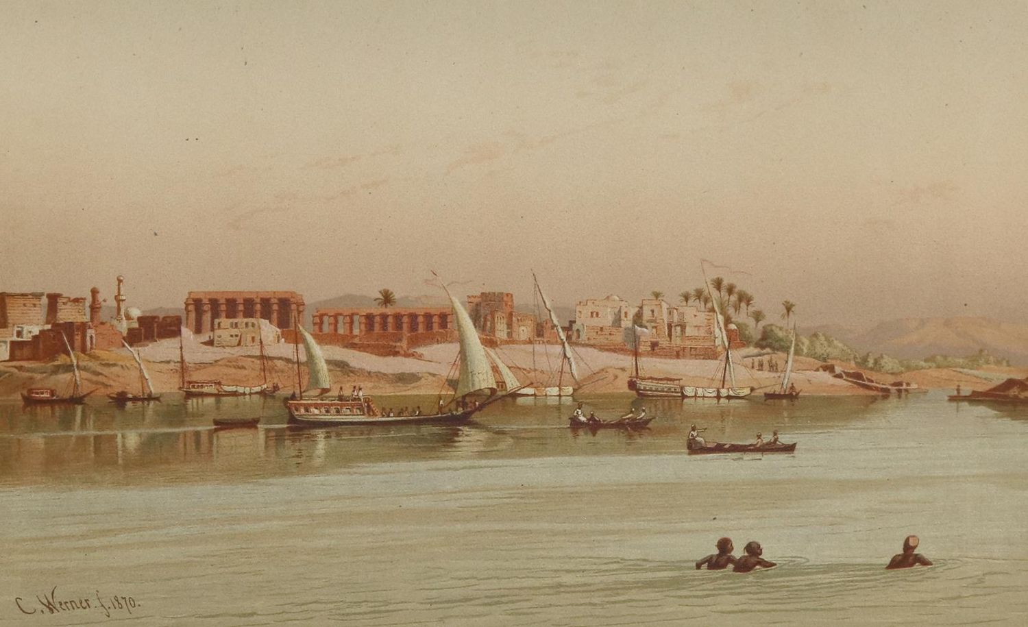 Große Abbildung Nr.3: 135-1870 Werner,C.F.H.: (Afrika, Ägypten)