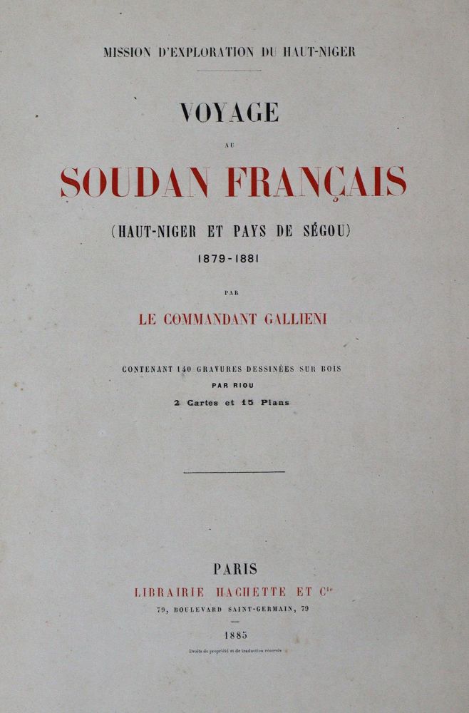 Große Abbildung Nr.2: 135-1884 Gallieni,(J.S.).: (Afrika)
