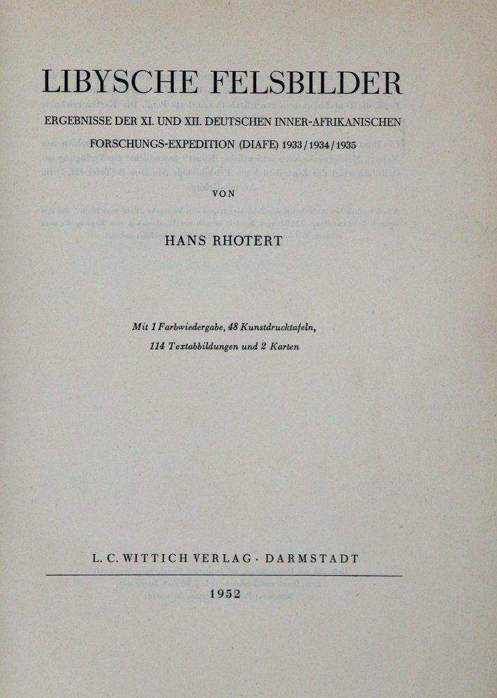 Große Abbildung Nr.2: 135-1892 Rhotert,H.: (Afrika)