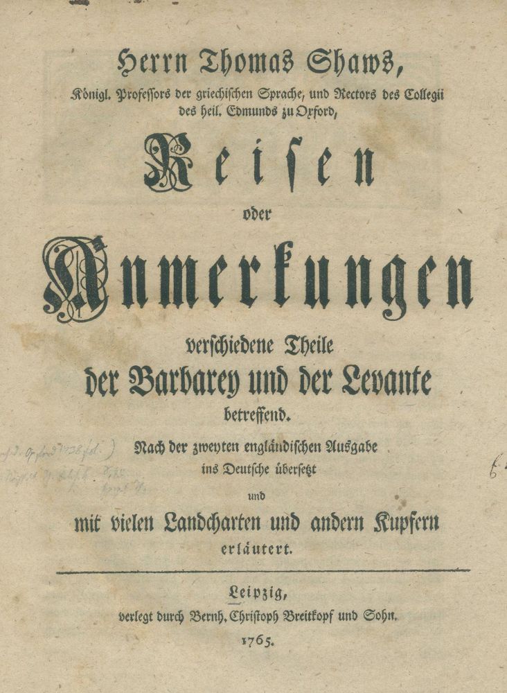 Große Abbildung Nr.1: 135-1895 Shaw,T.: (Afrika)