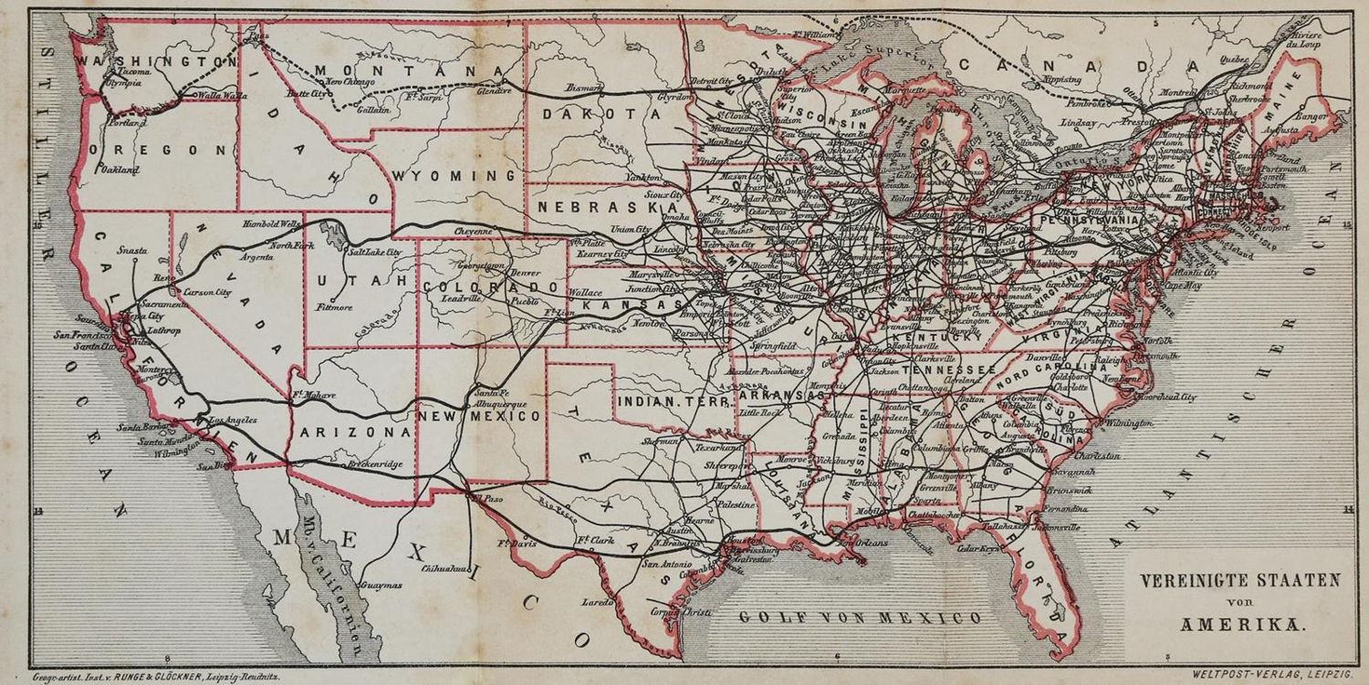Große Abbildung Nr.1: 135-1898 Semler,H.: (Amerika, Auswanderung)