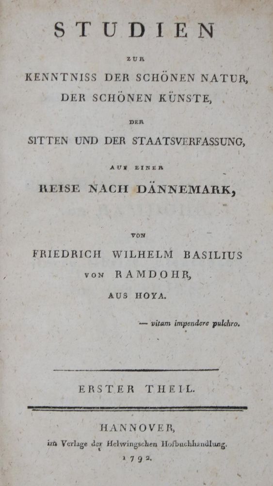 Große Abbildung Nr.1: 135-1925 Ramdohr,F.W.B.v.: (Arktis-Antarktis-Nordländer, Dänemark)