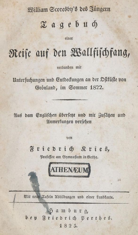 Große Abbildung Nr.2: 135-1943 Scoresby,W.: (Arktis-Antarktis-Nordländer, Walfang)