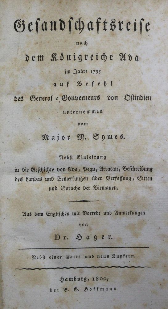 Große Abbildung Nr.1: 135-1946 Symes,M.: (Asien, Birma)