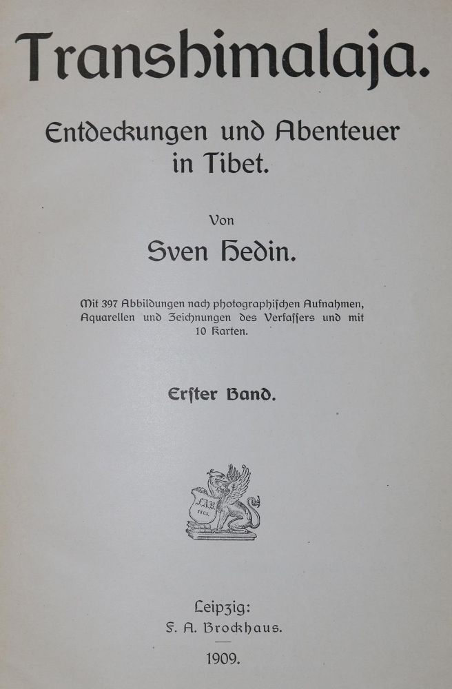 Große Abbildung Nr.1: 135-1958 Hedin,S.: (Asien)