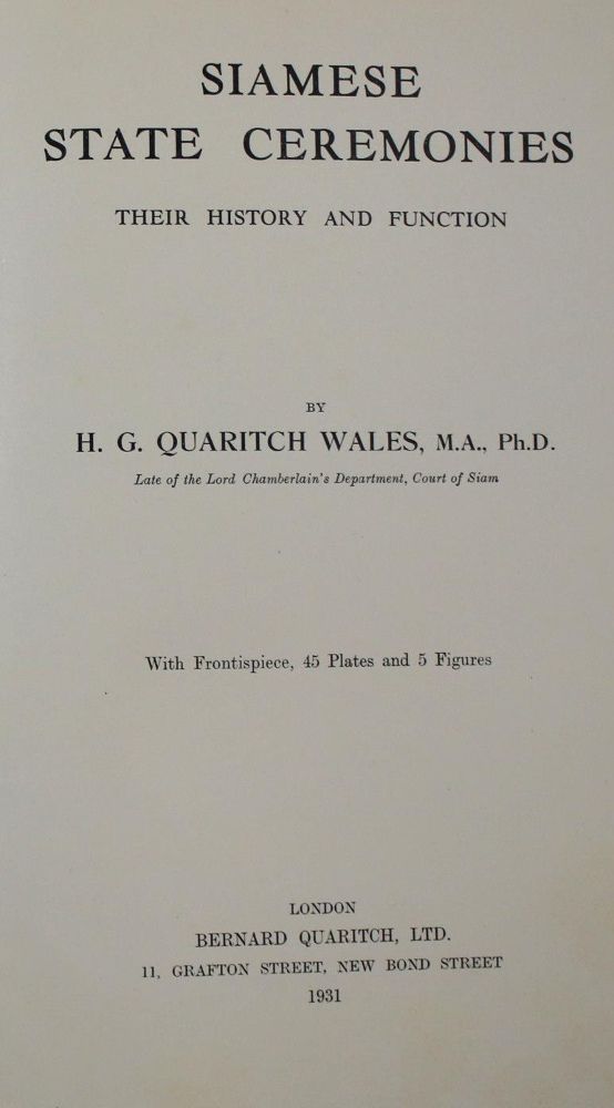 Große Abbildung Nr.1: 135-1987 Wales,H.G.Q.: (Asien, Siam)