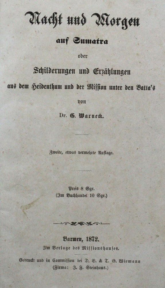 Große Abbildung Nr.1: 135-1989 Warneck,G.: (Asien, Sumatra)