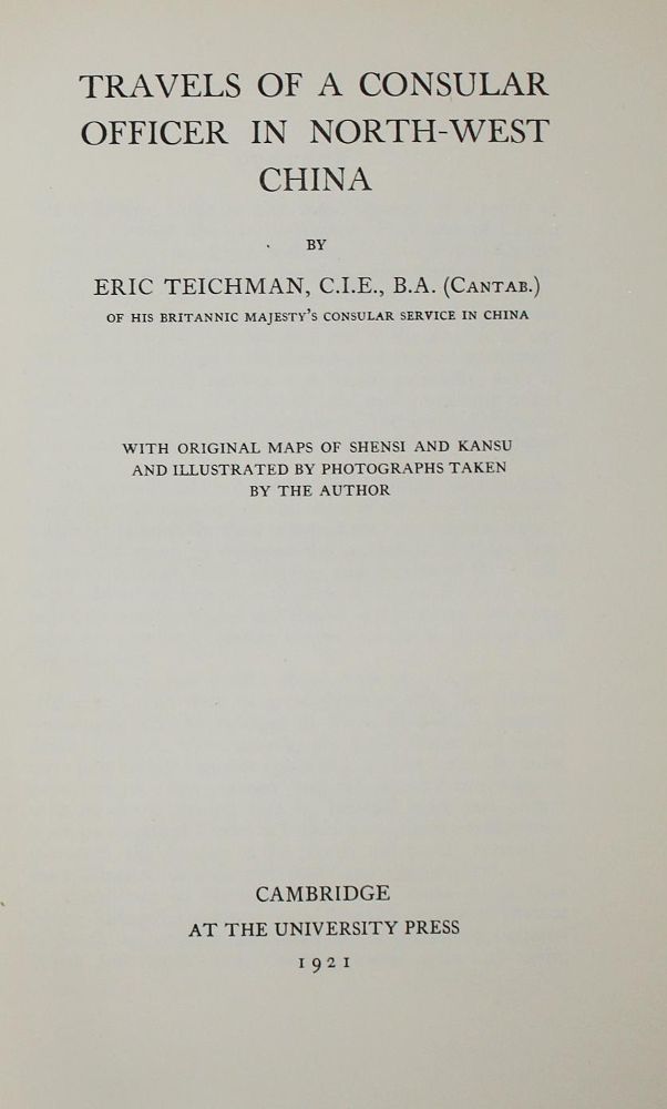 Große Abbildung Nr.1: 135-1990 Teichman,E.: (Asien)