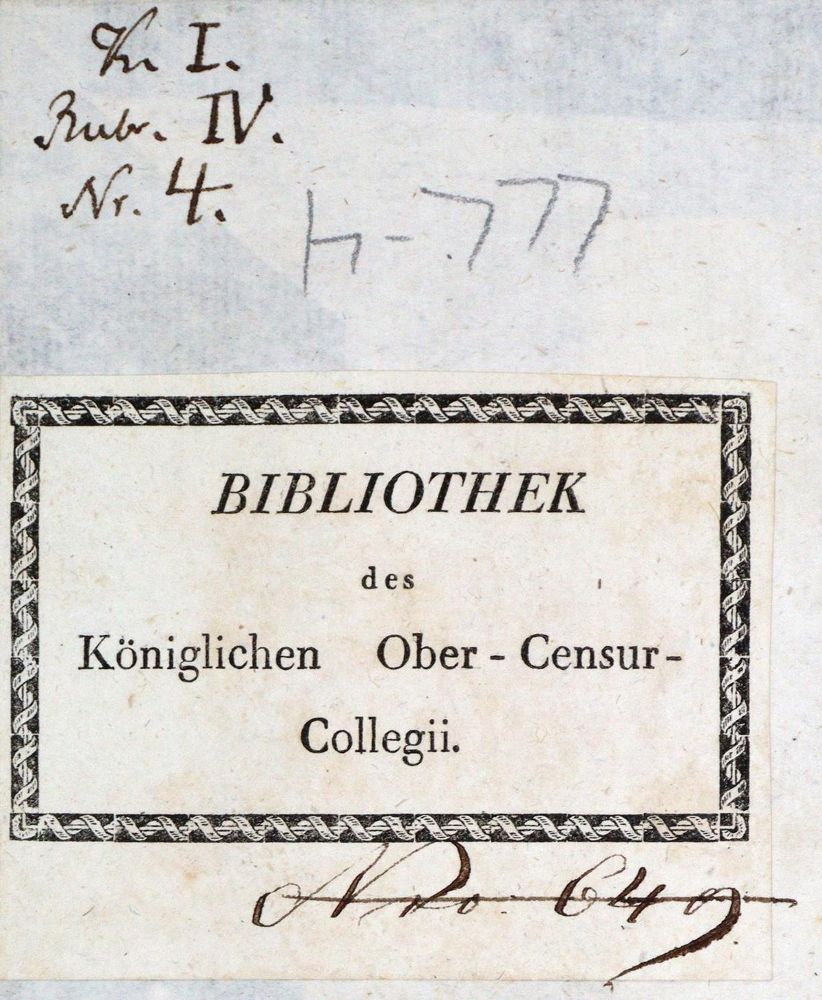 Große Abbildung Nr.3: 135-2014 Reinhardt,(K.F.v.).: (Deutschland, Baden-Württemberg)