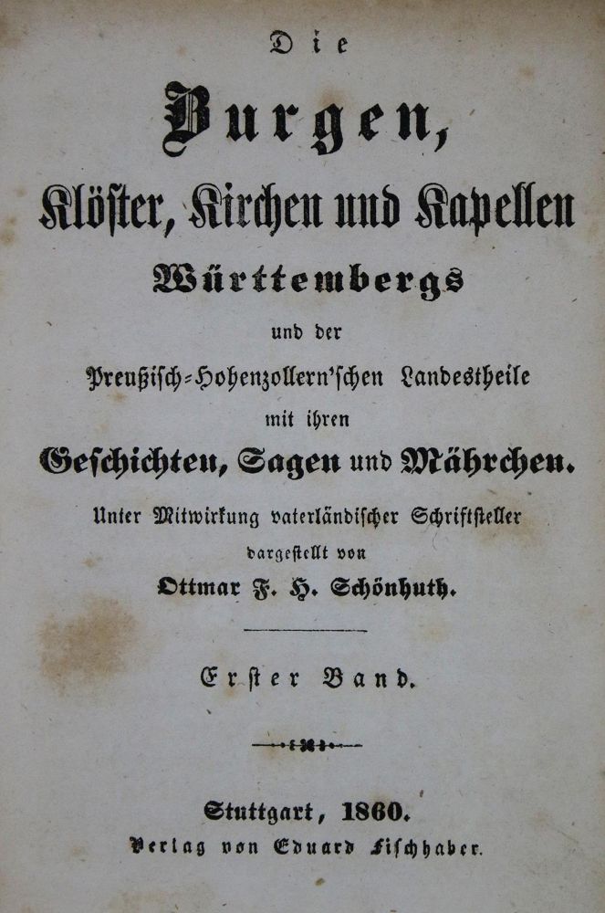 Große Abbildung Nr.1: 135-2017 Schönhuth,O.F.H.: (Deutschland, Baden-Württemberg)