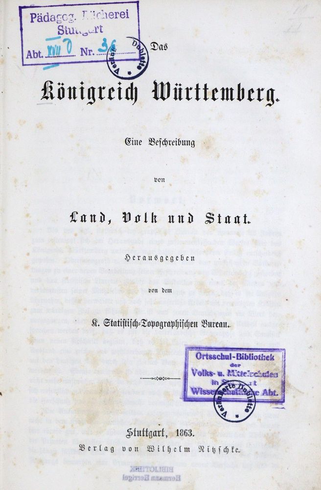 Große Abbildung Nr.2: 135-2025 Württemberg.: (Deutschland, Baden-Württemberg)