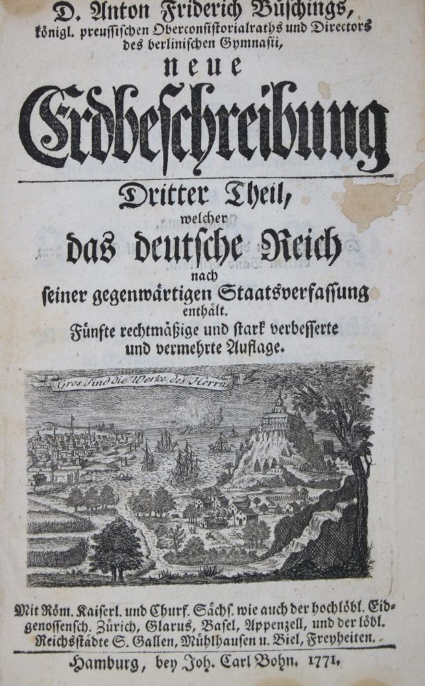 Große Abbildung Nr.1: 135-2044 Büsching,A.F.: (Deutschland)