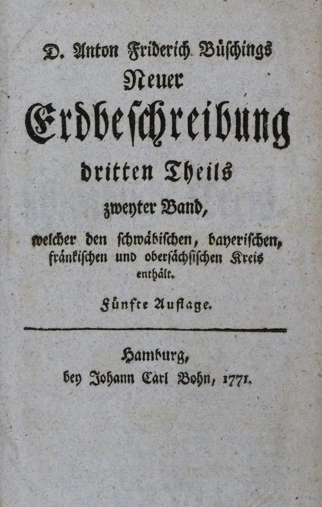 Große Abbildung Nr.1: 135-2045 Büsching,A.F.: (Deutschland)