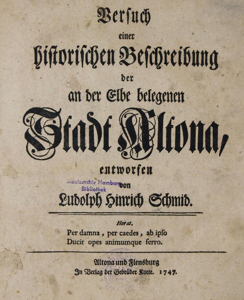 Große Abbildung Nr.1: 135-2064 Schmid,L.H.: (Deutschland, Hamburg, Altona)