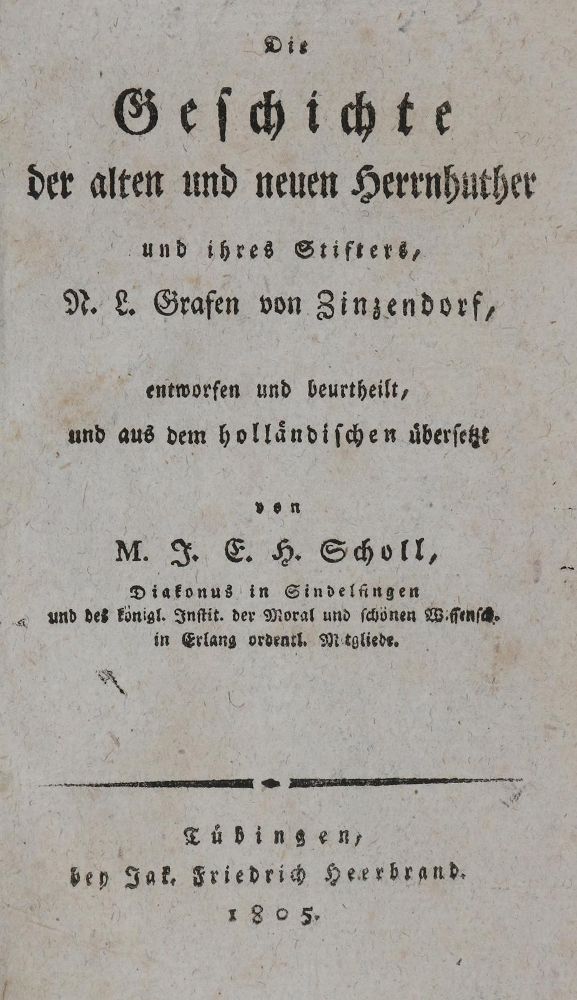 Große Abbildung Nr.1: 135-2073 Scholl,J.E.H.: (Deutschland, Herrnhuter)