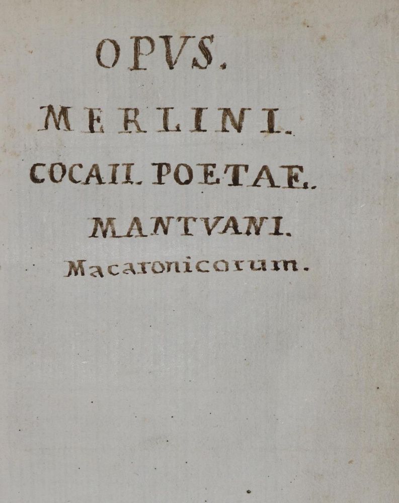 Große Abbildung Nr.1: 135-208 Folengo,T.: (Alte Drucke, Handschriften und Theologie)