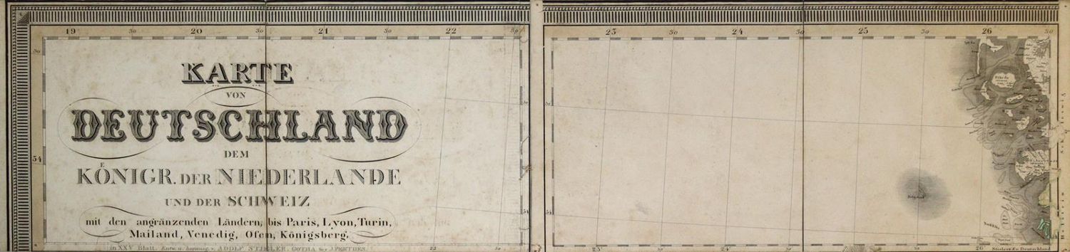 Große Abbildung Nr.1: 135-2080 Karte von Deutschland,: (Deutschland)