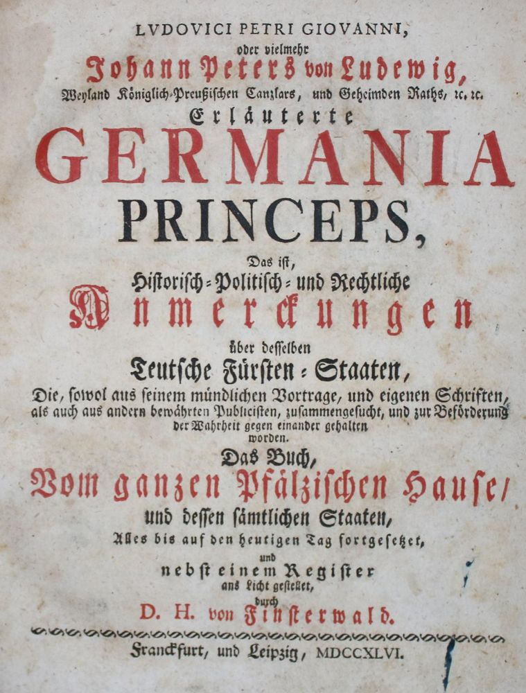 Große Abbildung Nr.1: 135-2097 Ludewig,J.P.v.: (Deutschland, Pfalz)