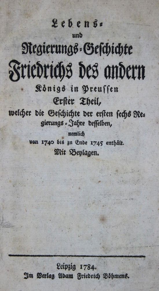 Große Abbildung Nr.1: 135-2100 (Seyfart,J.F.).: (Deutschland, Preußen)
