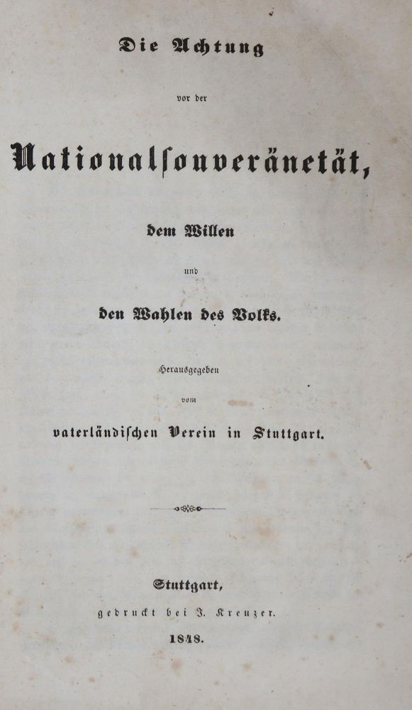 Große Abbildung Nr.1: 135-2102 Achtung, Die,: (Deutschland, Revolution 1848/49 - Vormärz - Politik)