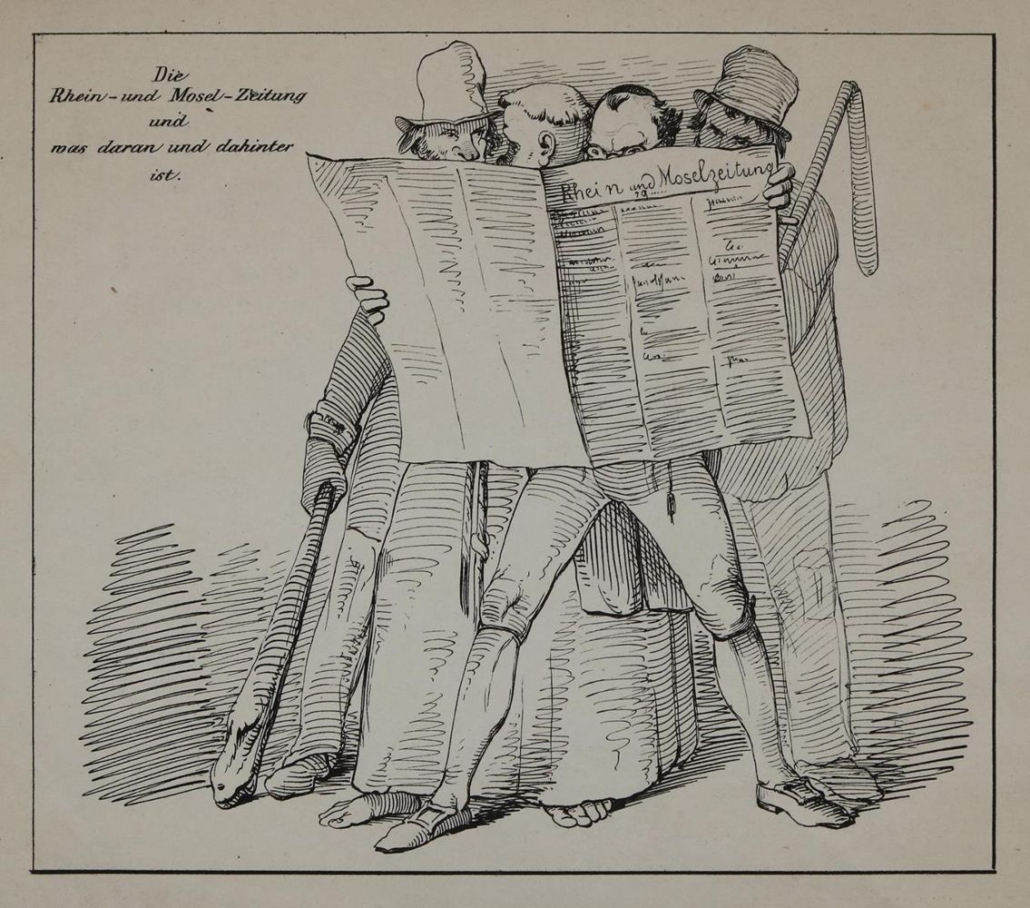 Große Abbildung Nr.2: 135-2105 Sammlung: (Deutschland, Revolution 1848/49 - Vormärz - Politik, Karikatur)
