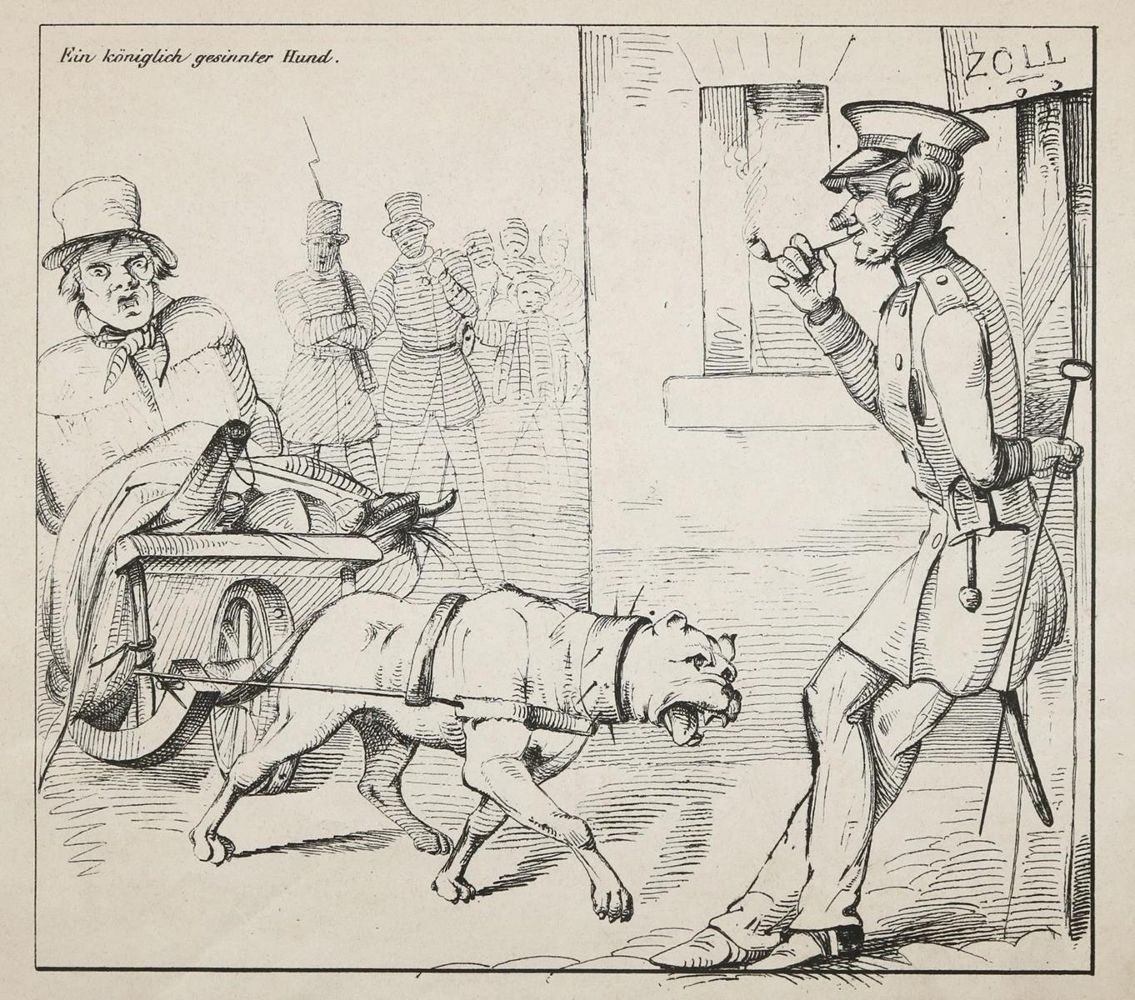 Große Abbildung Nr.3: 135-2105 Sammlung: (Deutschland, Revolution 1848/49 - Vormärz - Politik, Karikatur)