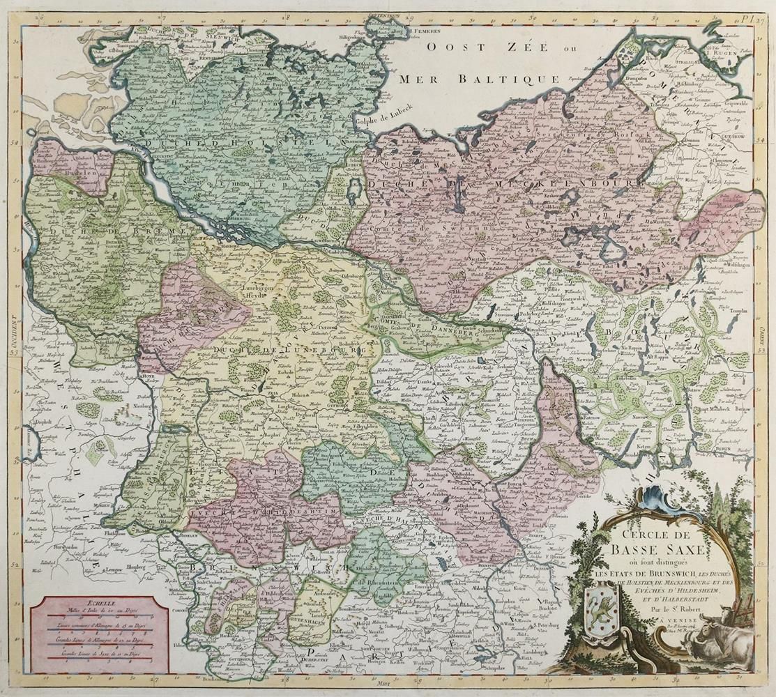 Große Abbildung Nr.1: 135-2114 Cercle de Basse Saxe: (Deutschland, Sachsen)