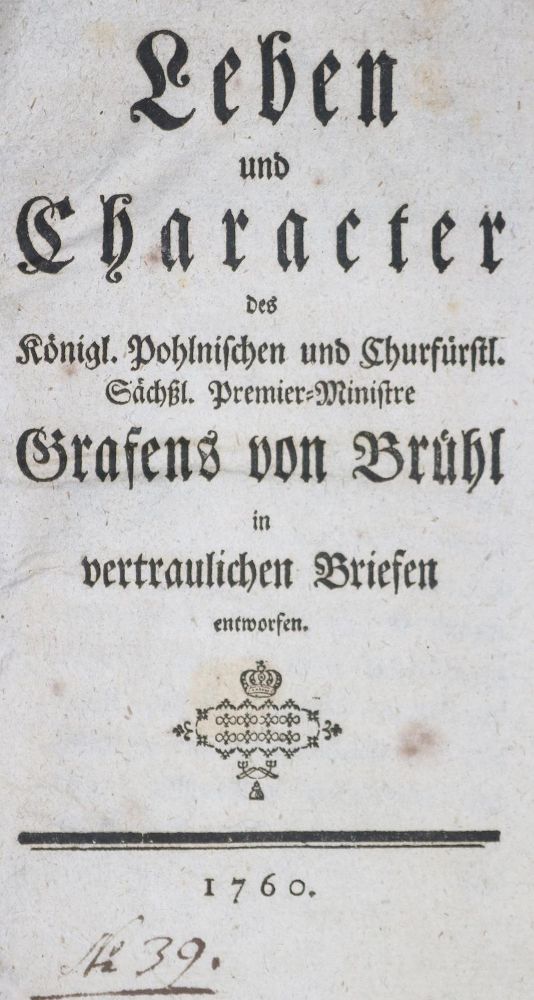 Große Abbildung Nr.1: 135-2115 (Justi,J.H.G.v.).: (Deutschland, Sachsen)